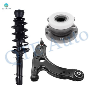 Set of 3 Front Right Lower Control Arm Ball Joint-Wheel Hub Bearing Assembly-Quick Complete Strut-Coil Spring Assembly For 2005 Volkswagen Jetta Set of 3 Front Right Lower Control Arm Ball Joint-Wheel Hub Bearing Assembly-Quick Complete Strut-Coil Spring Assembly For 2005 Volkswagen Jetta