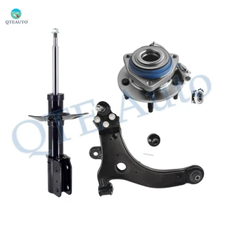 Set of 3 Front Left Lower Control Arm Ball Joint-Wheel Hub Bearing Assembly-Suspension Strut Assembly For 1999-2001 Pontiac Grand Prix
