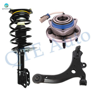 Set of 3 Front Right Lower Control Arm Ball Joint-Wheel Hub Bearing Assembly-Quick Complete Strut-Coil Spring Assembly For 1997-2001 Chevrolet Venture