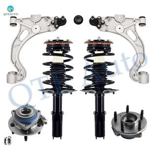 Set of 6 Front Lower Control Arm Ball Joint-Wheel Hub Bearing Assembly-Quick Complete Strut-Coil Spring Assembly For 2001-2003 Oldsmobile Aurora