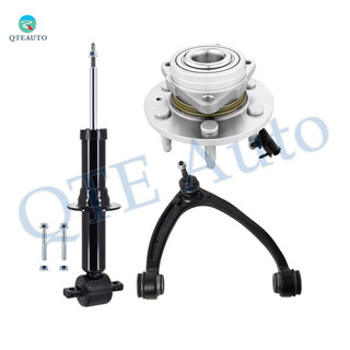 Set of 3 Front Right Upper Control Arm Ball Joint-Wheel Hub Bearing Assembly-Suspension Strut Assembly For 2007-2014 Cadillac Escalade ESV