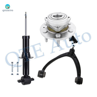 Set of 3 Front Left Upper Control Arm Ball Joint-Wheel Hub Bearing Assembly-Suspension Strut Assembly For 2007-2014 Cadillac Escalade ESV