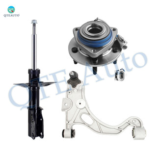 Set of 3 Front Right Lower Control Arm Ball Joint-Wheel Hub Bearing Assembly-Suspension Strut Assembly For 2001-2003 Oldsmobile Aurora