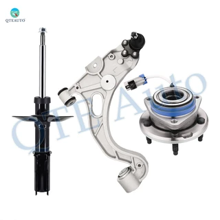 Set of 3 Front Left Lower Control Arm Ball Joint-Wheel Hub Bearing Assembly-Suspension Strut Assembly For 1998 1999 Buick Riviera