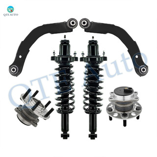 Set of 6 Rear Upper Control Arm-Wheel Hub Bearing Assembly-Quick Complete Strut-Coil Spring Assembly For 2011-2015 Jeep Compass