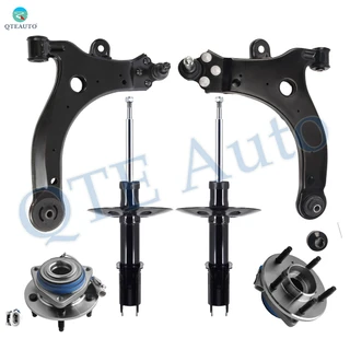 Set of 6 Front Lower Control Arm Ball Joint-Wheel Hub Bearing Assembly-Suspension Strut Assembly For 1998-2001 Oldsmobile Intrigue