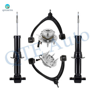 Set of 6 Front Upper Control Arm Ball Joint-Wheel Hub Bearing Assembly-Suspension Strut Assembly For 2015 2016 GMC Yukon XL