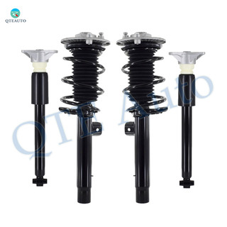 Set of 4 Front Quick Complete Strut-Coil Spring Assembly-Rear Complete Shock Absorber Kit For 2012-2016 BMW 328I