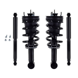 Set of 4 Front Quick Complete Strut-Coil Spring Assembly-Rear Shock Absorber For 2015 2016 GMC Yukon 4WD