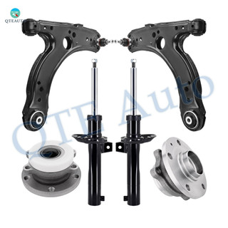 Set of 6 Front Lower Control Arm Ball Joint-Wheel Hub Bearing Assembly-Suspension Strut Assembly For 2005 2006 Volkswagen Jetta Set of 6 Front Lower Control Arm Ball Joint-Wheel Hub Bearing Assembly-Suspension Strut Assembly For 2005 2006 Volkswagen Jetta