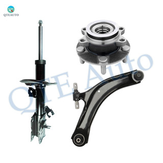 Set of 3 Front Right Lower Control Arm Ball Joint-Wheel Hub Bearing Assembly-Suspension Strut Assembly For 2014 2015 Nissan Rogue Select