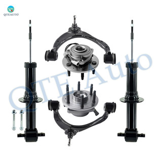 Set of 6 Front Upper Control Arm Ball Joint-Wheel Hub Bearing Assembly-Suspension Strut Assembly For 2014-2018 GMC Sierra 1500