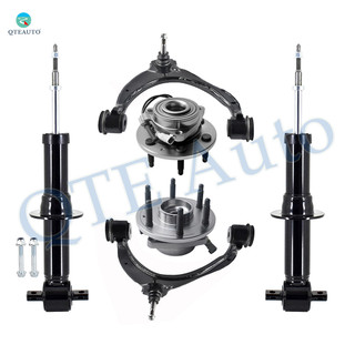 Set of 6 Front Upper Control Arm Ball Joint-Wheel Hub Bearing Assembly-Suspension Strut Assembly For 2015-2020 GMC Yukon Monotube Performance Upgrade