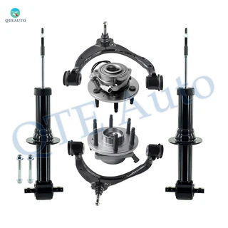 Set of 6 Front Upper Control Arm Ball Joint-Wheel Hub Bearing Assembly-Suspension Strut Assembly For 2019 GMC Sierra 1500 Limited