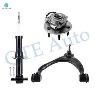 Set of 3 Front Left Upper Control Arm Ball Joint-Wheel Hub Bearing Assembly-Suspension Strut Assembly For 2019 GMC Sierra 1500 Limited Monotube Performance Upgrade