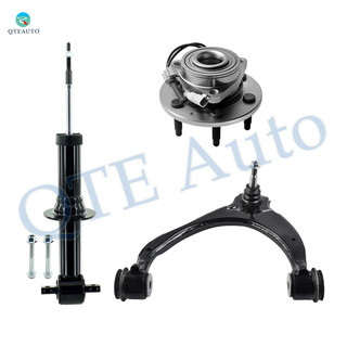 Set of 3 Front Left Upper Control Arm Ball Joint-Wheel Hub Bearing Assembly-Suspension Strut Assembly For 2014-2018 Chevrolet Silverado 1500