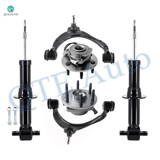 Set of 6 Front Upper Control Arm Ball Joint-Wheel Hub Bearing Assembly-Suspension Strut Assembly For 2014-2018 Chevrolet Silverado 1500 Monotube Performance Upgrade