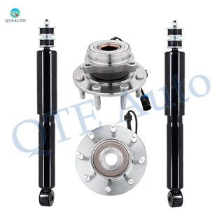 Set of 4 Front Shock Absorber-Wheel Hub Bearing Assembly For 2007 GMC Sierra 2500 HD Classic Monotube Performance Upgrade