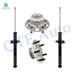 Set of 4 Rear Suspension Strut Assembly-Wheel Hub Bearing Assembly For 1998-2002 Honda Accord