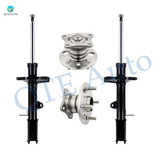 Set of 4 Rear Suspension Strut Assembly-Wheel Hub Bearing Assembly For 1993-2002 Toyota Corolla