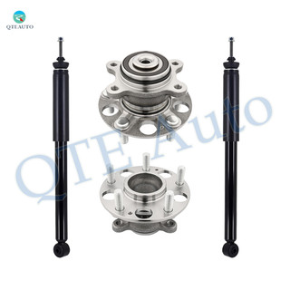 Set of 4 Rear Shock Absorber-Wheel Hub Bearing Assembly For 2006-2011 Honda Civic Sedan