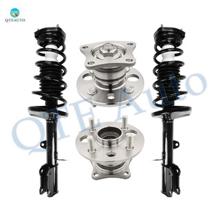 Set of 4 Rear Quick Complete Strut-Coil Spring Assembly-Wheel Hub Bearing Assembly For 1993-2002 Toyota Corolla