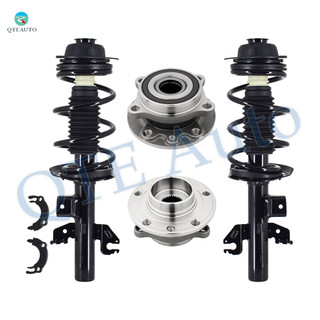 Set of 4 Front Quick Complete Strut-Coil Spring Assembly-Wheel Hub Bearing Assembly For 2015-2017 Chrysler 200 FWD