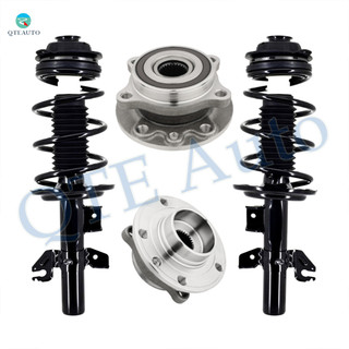 Set of 4 Front Quick Complete Strut-Coil Spring Assembly-Wheel Hub Bearing Assembly For 2013-2016 Dodge Dart Limited