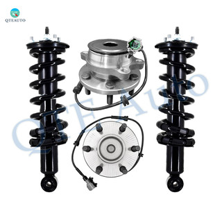 Set of 4 Front Quick Complete Strut-Coil Spring Assembly-Wheel Hub Bearing Assembly For 2005-2019 Nissan Frontier
