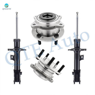 Set of 4 Front Suspension Strut Assembly-Wheel Hub Bearing Assembly For 2013 2014 Hyundai Santa FE Sport