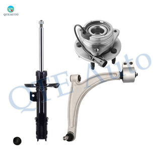 Set of 3 Front Left Lower Control Arm Ball Joint-Suspension Strut Assembly-Wheel Hub Bearing Assembly For 2007-2009 Saturn Aura