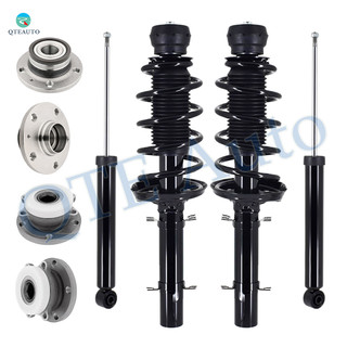 Set of 8 Front Quick Complete Strut-Coil Spring Assembly-Wheel Hub Bearing Assembly-Rear Shock Absorber-Wheel Hub Bearing Assembly For 2005 Volkswagen Jetta