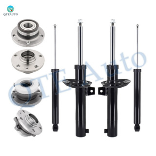 Set of 8 Front Suspension Strut Assembly-Wheel Hub Bearing Assembly-Rear Shock Absorber-Wheel Hub Bearing Assembly For 2009-2016 Volkswagen Tiguan FWD