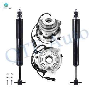 Set of 4 Front Shock Absorber-Wheel Hub Bearing Assembly For 1998-2000 Ford Ranger 4-Wheel ABS