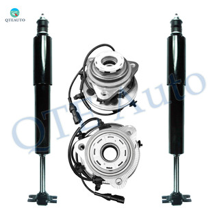 Set of 4 Front Shock Absorber-Wheel Hub Bearing Assembly For 1998-2000 Mazda B4000 Monotube Performance Upgrade