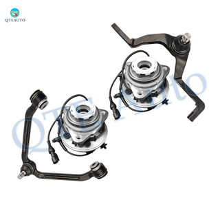 Set of 4 Front Upper Control Arm Ball Joint-Wheel Hub Bearing Assembly For 1998-2000 Ford Ranger Front Torsion 2 Piece Design