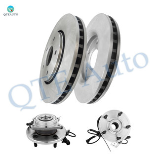 Set of 4 Front 302mm Disc Brake Rotors-Wheel Hub Bearing Assembly For 2009-2012 Volkswagen Routan