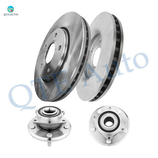 Set of 4 Front 302mm Disc Brake Rotors-Wheel Hub Bearing Assembly For 2009-2011 Dodge Journey