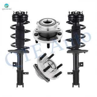 Set of 4 Front Quick Complete Strut-Coil Spring Assembly-Wheel Hub Bearing Assembly For 2011-2014 Chrysler 200