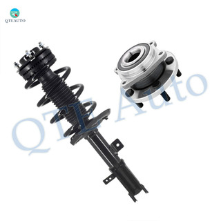 Front Left Quick Complete Strut-Coil Spring Assembly-Wheel Hub Bearing Assembly For 2008-2014 Dodge Avenger V6