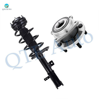 Front Left Quick Complete Strut-Coil Spring Assembly-Wheel Hub Bearing Assembly For 2011-2014 Chrysler 200 Sedan