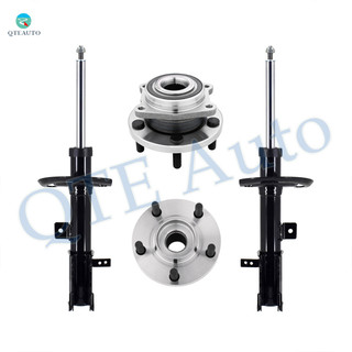 Set of 4 Front Suspension Strut Assembly-Wheel Hub Bearing Assembly For 2008-2014 Dodge Avenger