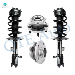 Set of 4 Front Quick Complete Strut-Coil Spring Assembly-Wheel Hub Bearing Assembly For 2008-2010 Chrysler Sebring V6