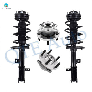 Set of 4 Front Quick Complete Strut-Coil Spring Assembly-Wheel Hub Bearing Assembly For 2008-2014 Dodge Avenger V6 L4