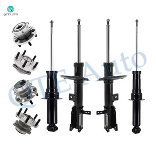 Set of 8 Front-Rear Suspension Strut Assembly-Wheel Hub Bearing Assembly For 2007-2010 Chrysler Sebring