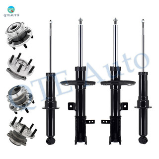 Set of 8 Front-Rear Suspension Strut Assembly-Wheel Hub Bearing Assembly For 2011-2014 Chrysler 200