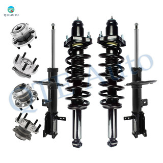 Set of 8 Front Suspension Strut Assembly-Wheel Hub Bearing Assembly-Rear Quick Complete Strut-Coil Spring Assembly-Wheel Hub Bearing Assembly For 2008-2010 Chrysler Sebring Convertible