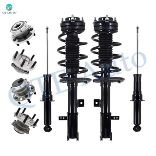 Set of 8 Front Quick Complete Strut-Coil Spring Assembly-Wheel Hub Bearing Assembly-Rear Suspension Strut Assembly-Wheel Hub Bearing Assembly For 2007-2010 Chrysler Sebring