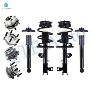 Set of 8 Front Quick Complete Strut-Coil Spring Assembly-Wheel Hub Bearing Assembly-Rear Complete Shock Absorber Kit-Wheel Hub Bearing Assembly For 2013 Infiniti JX35
