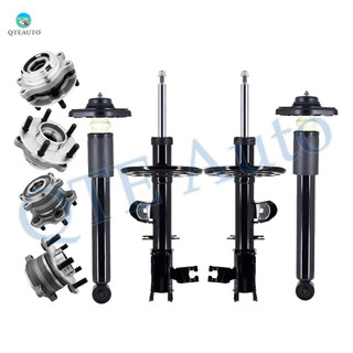 Set of 8 Front Suspension Strut Assembly-Wheel Hub Bearing Assembly-Rear Complete Shock Absorber Kit-Wheel Hub Bearing Assembly For 2014-2019 Infiniti QX60 FWD